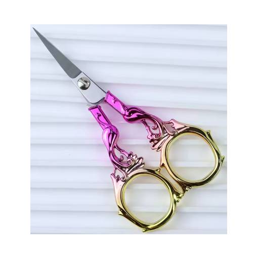 Foto - Scrapbooking fém ollók főnixszel - Lila-arany
