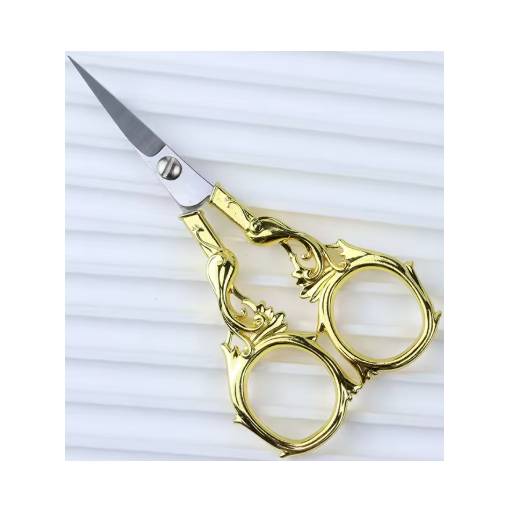 Foto - Scrapbooking fém ollók főnixszel - Arany