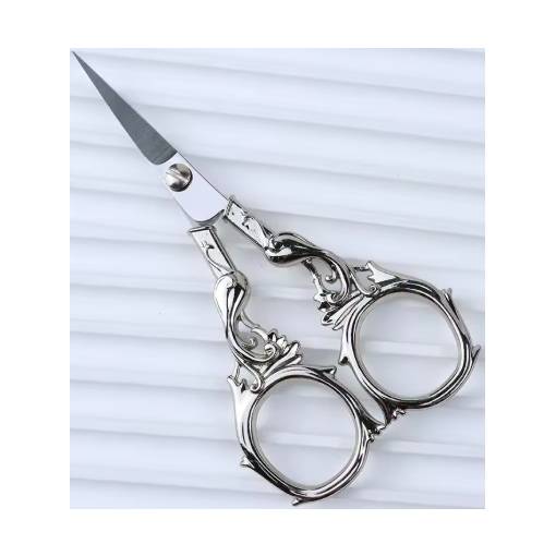 Foto - Scrapbooking fém ollók főnixszel - Ezüst