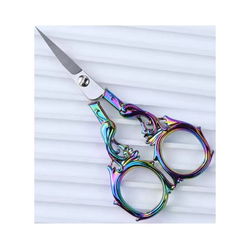 Foto - Scrapbooking fém ollók főnixszel - Szivárványos